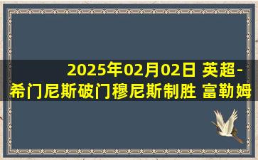 2025年02月02日 英超-希门尼斯破门穆尼斯制胜 富勒姆2-1逆转纽卡斯尔联